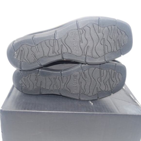 NEW Sorel Joanie III Sport Strap Wedge Sandals Women's 9 Black White - Picture 6 of 8